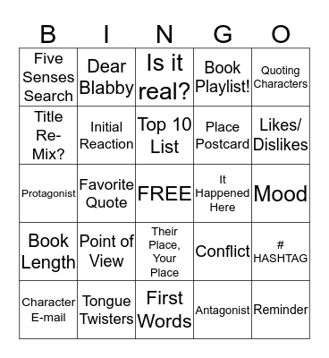 Survival Bingo Card