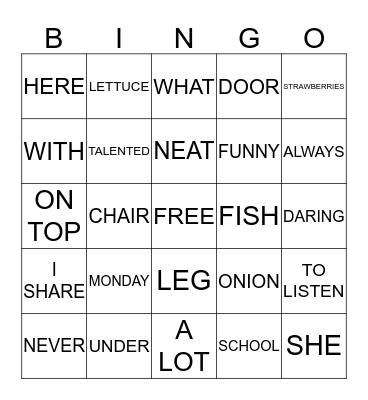 REALIDADES 1 Bingo Card