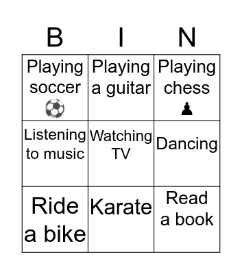 Bingo!  Bingo Card