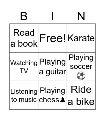 Bingo!  Bingo Card