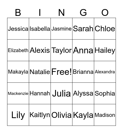 Bang Bingo Season 2 Bingo Card