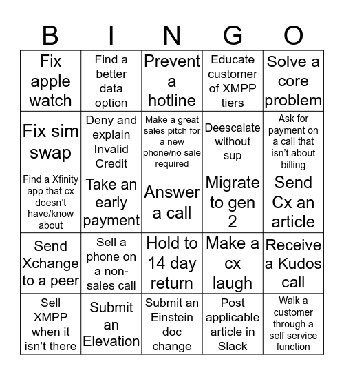 Team ebee EOY 2019 BINGO Card