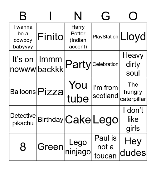 Mani’s bingo  Bingo Card