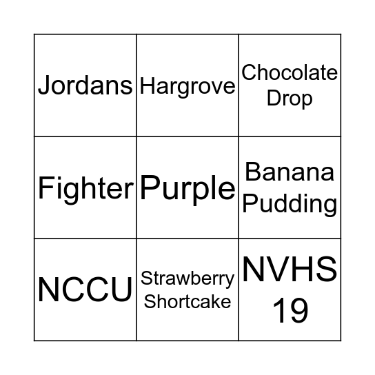 Aniya's Day Bingo Card