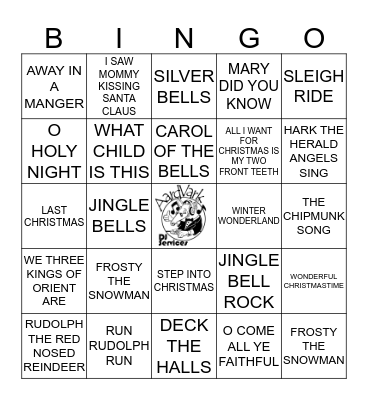 NAME THAT TUNE - XMAS EDITION Bingo Card