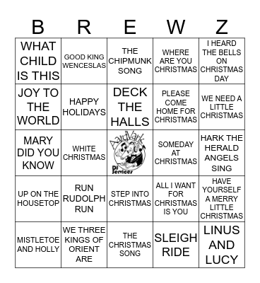 CHRISTMAS EDITION - NAME THAT TUNE Bingo Card