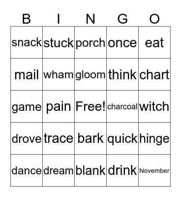 3rd Grade Sonday Sight Words - New Bingo Card