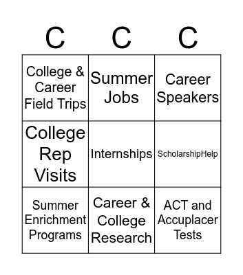 CCC Bingo Card