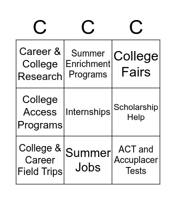 CCC Bingo Card