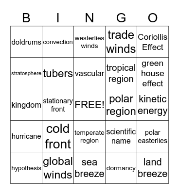 PASS REVIEW Bingo Card