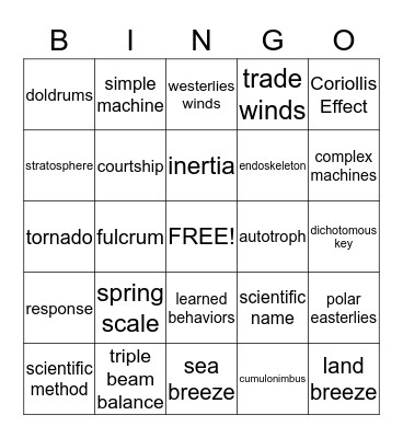 PASS REVIEW Bingo Card