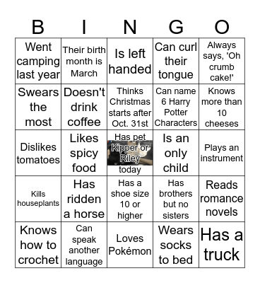 Happy Friendsgiving! Bingo Card