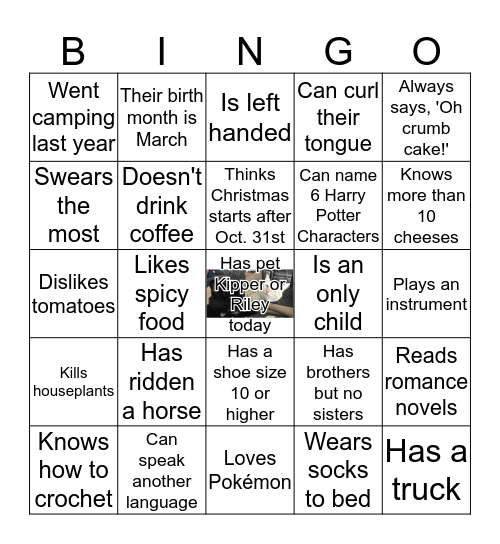 Happy Friendsgiving! Bingo Card