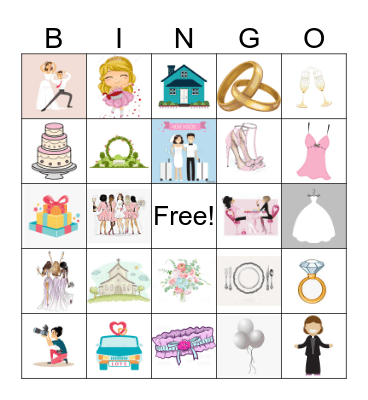 Idalia's Bridal Shower  Bingo Card