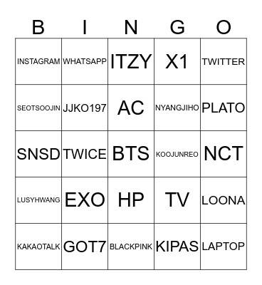 BEEMO GAMON!!!! Bingo Card