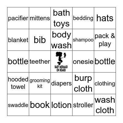 BABY SHOWER BINGO Card