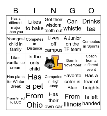 Rambler Bingo! Bingo Card