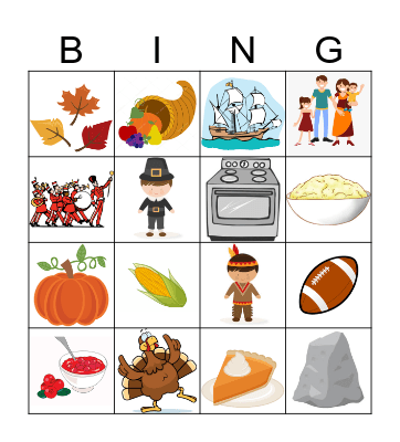 Thanksgiving Bingo Card