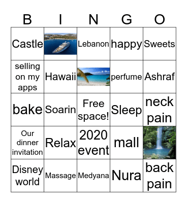 All about Elham! Bingo Card