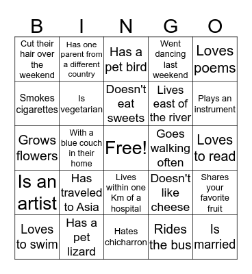 Thin Sticks, Thick Bricks Bingo Card