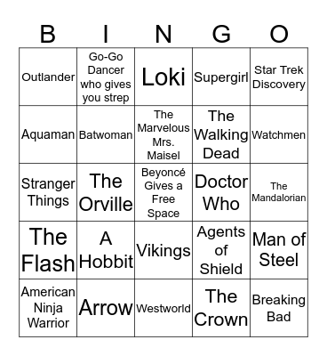 Steve Hook-Up Bingo Card