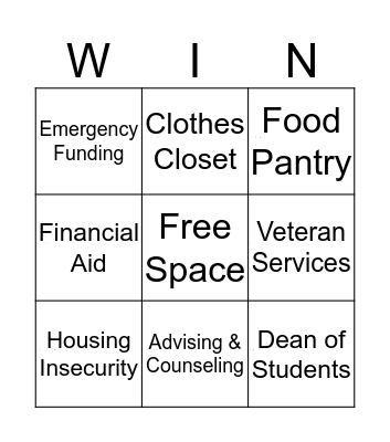 What Would You Advise  Bingo Card