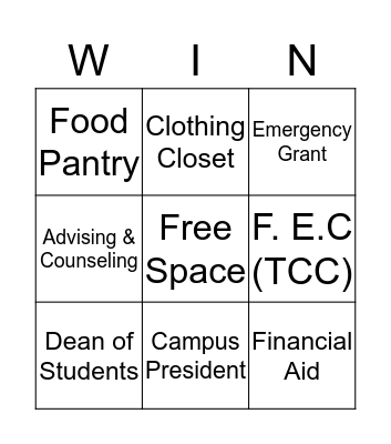 What Would You Advise Bingo Card