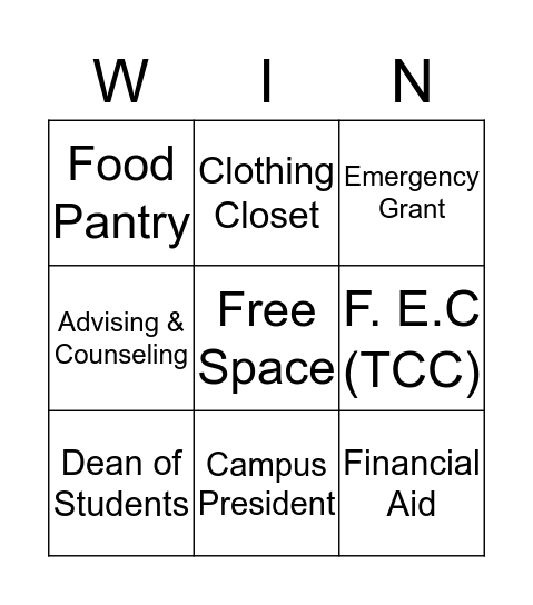 What Would You Advise Bingo Card