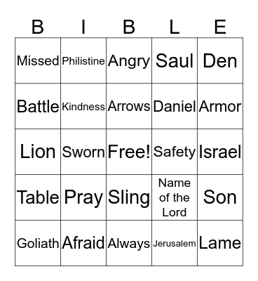 HONOR Bingo Card