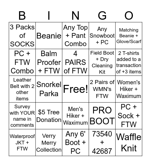 C-C-U Bingo Card