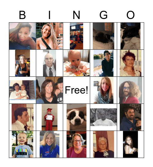 Family Bingo Card