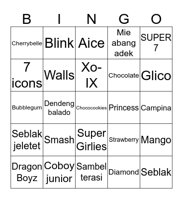 Lea Bingo Card