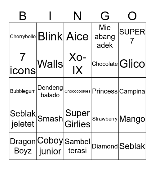 Lea Bingo Card