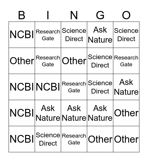 BioPolymer Research Bingo Card