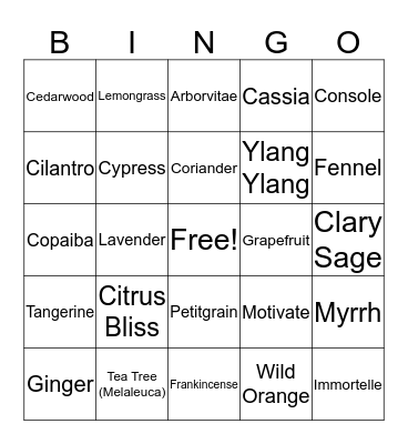 Happy Holidays Bingo Card