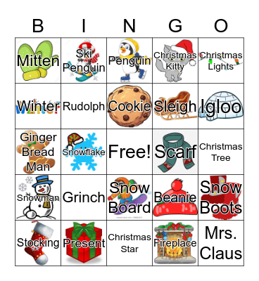 Winter Bingo Card