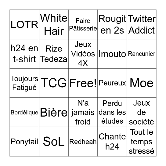 How similar are you to @Musashans Bingo Card