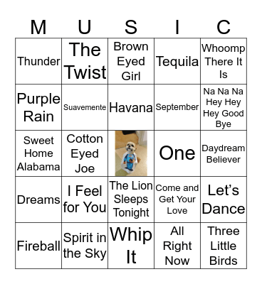 Sullivan-Wheeler Familia - 2019 Bingo Card