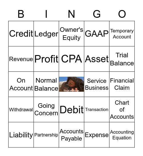 Accounting Bingo Card