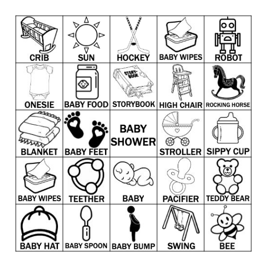 BABY BINGO Card