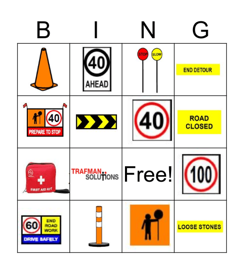 Trafman Bingo Card