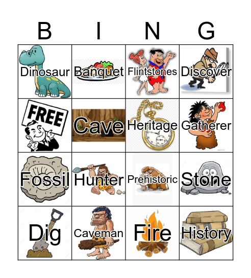 Stone Age Bingo Card