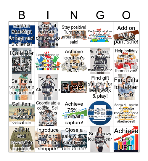 Holiday Skills Blackout BINGO! Bingo Card