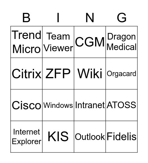 Informatik Weihnachtsfeier 2019 Bingo Card