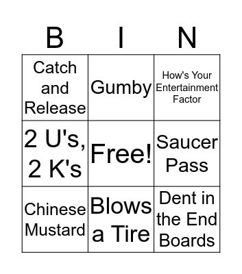 Jack Edwards Bruins Broadcast Expressions Bingo Card