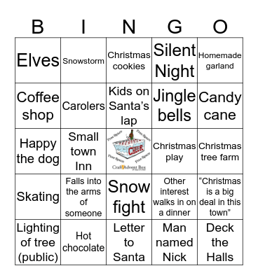 Christmas Movie Bingo Card