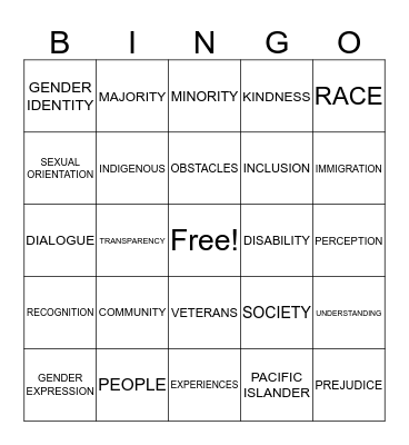"Sweet on Service" Holiday Bingo Card