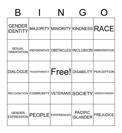 "Sweet on Service" Holiday Bingo Card