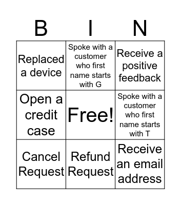 Billing Bingo Card