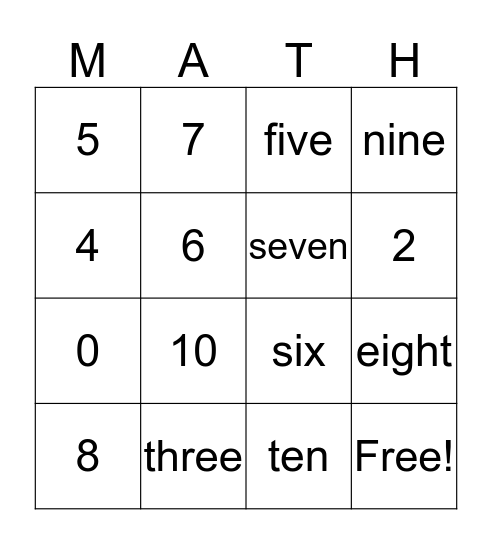 I have you covered Bingo Card